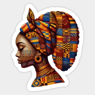 Traditional Kente African Black Culture Pride Sticker